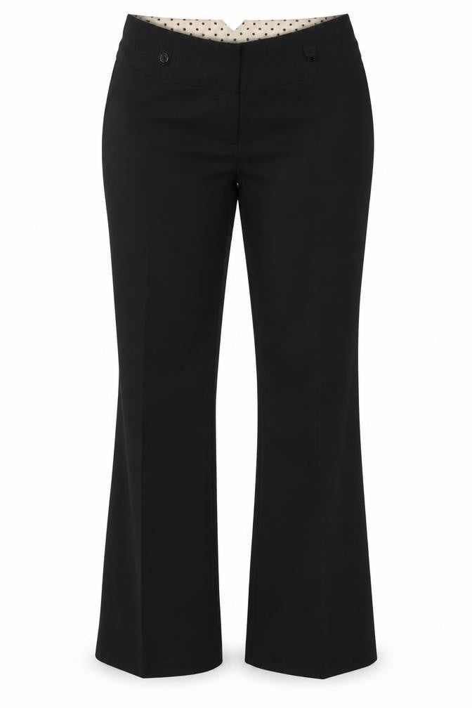 Dorothy Perkins Womens Black  Viscose Dress Pants Trousers Size 10 L26 in Regular