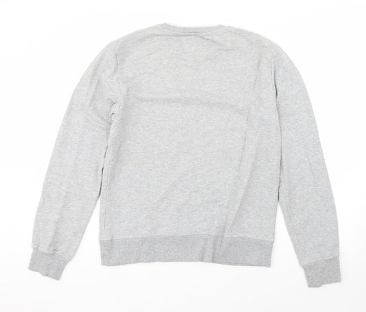 Cedar Wood State Mens Grey  Polyester Pullover Sweatshirt Size M