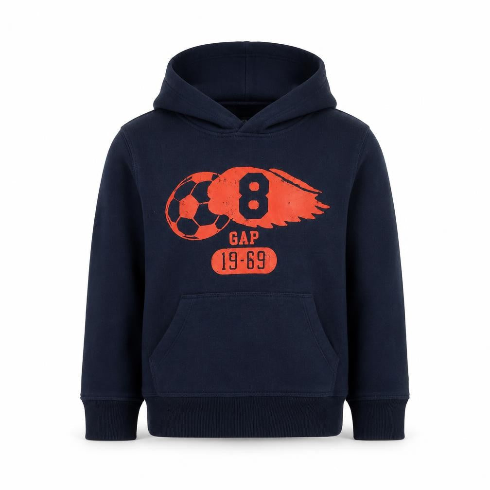 Gap Boys Blue  Cotton Pullover Hoodie Size XS   - Gap 8 FOOTBALL. 19-69