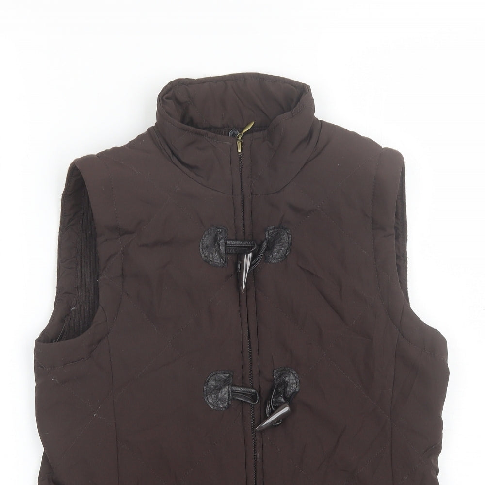 DASH Womens Brown   Gilet Jacket Size 10