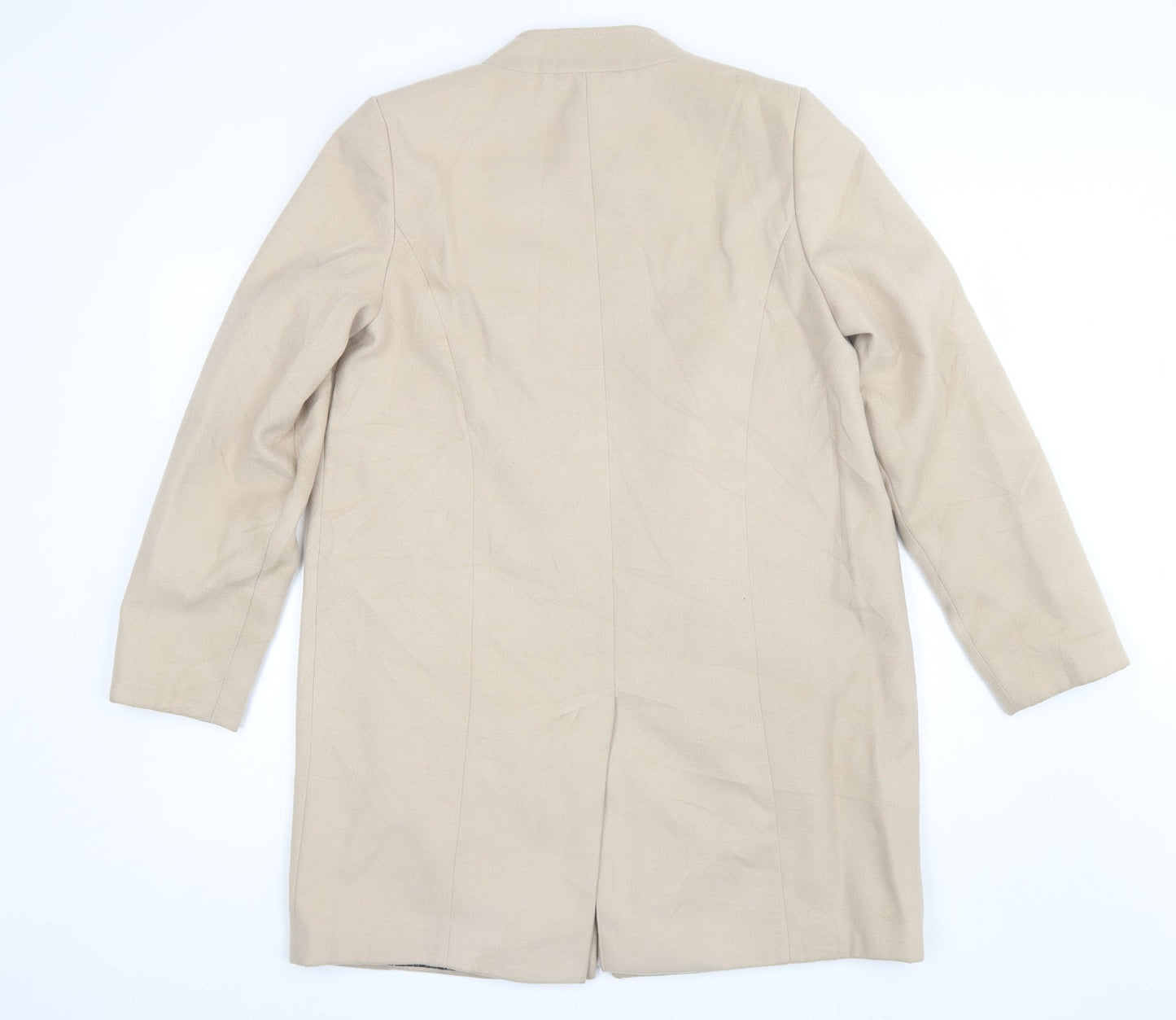 Marks and Spencer Womens Beige   Overcoat Jacket Size 16