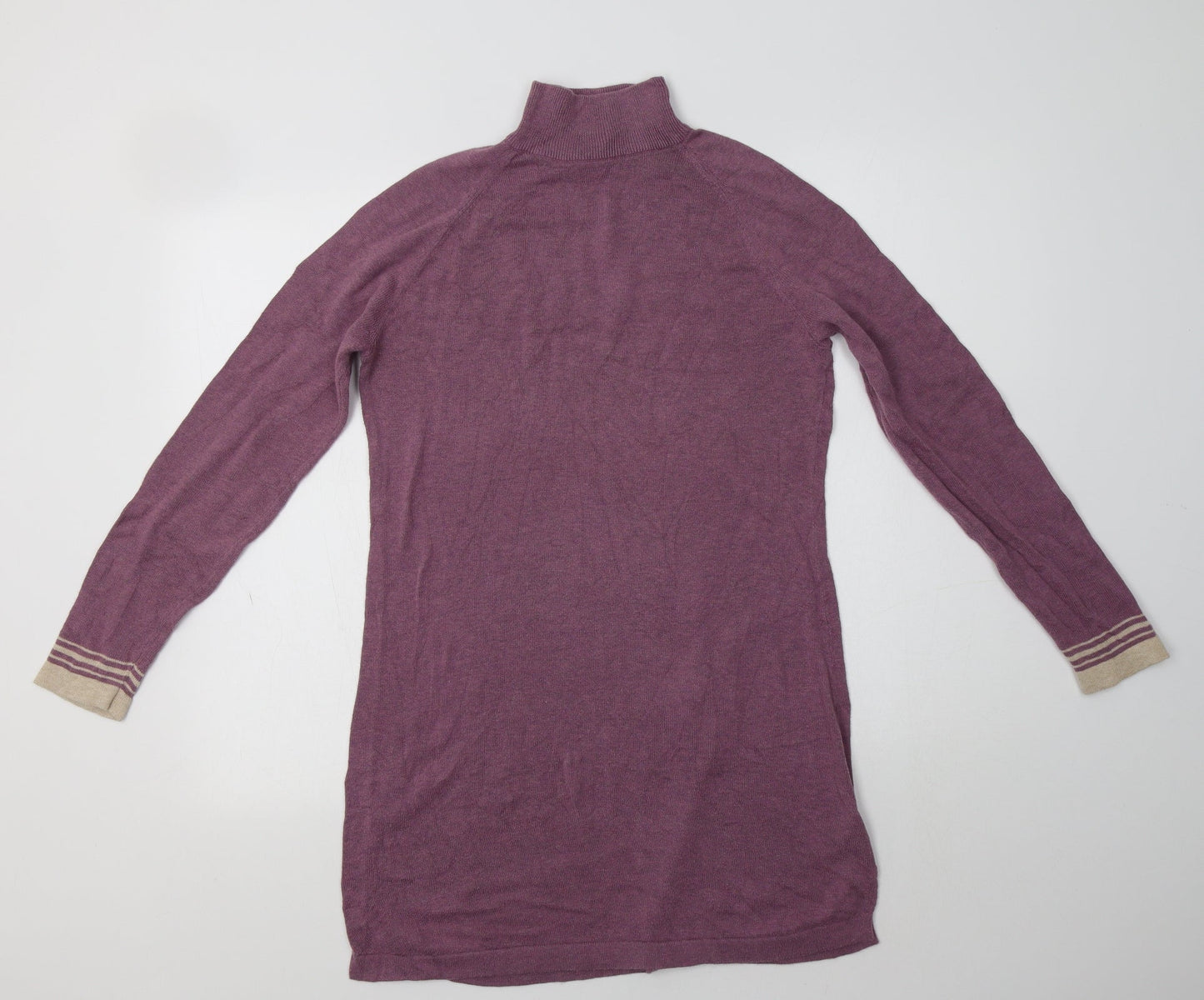 Patra Womens Pink  Cotton Jumper Dress  Size S  Mock Neck