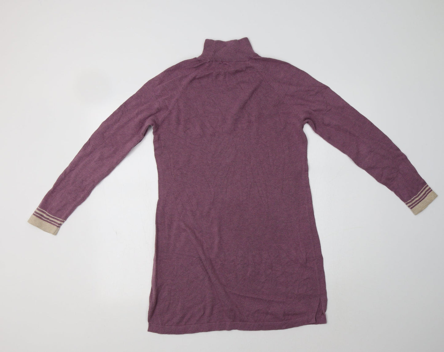 Patra Womens Pink  Cotton Jumper Dress  Size S  Mock Neck