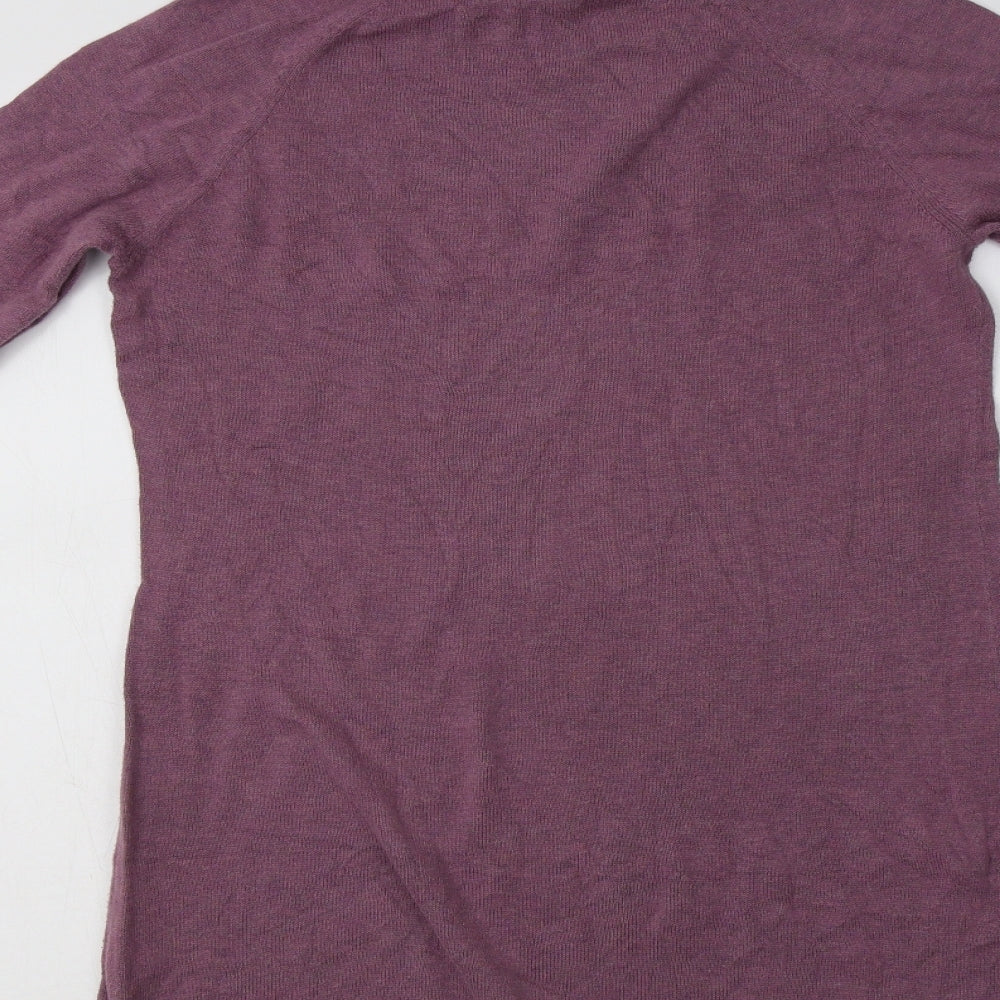 Patra Womens Pink  Cotton Jumper Dress  Size S  Mock Neck