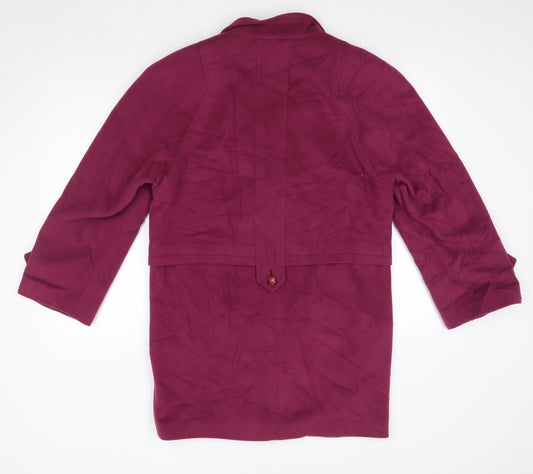 Manfred Mettner Womens Pink   Overcoat Coat Size 6