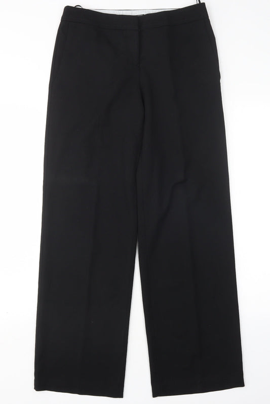 NEXT Womens Black  Polyester Trousers  Size 8 L32 in Regular