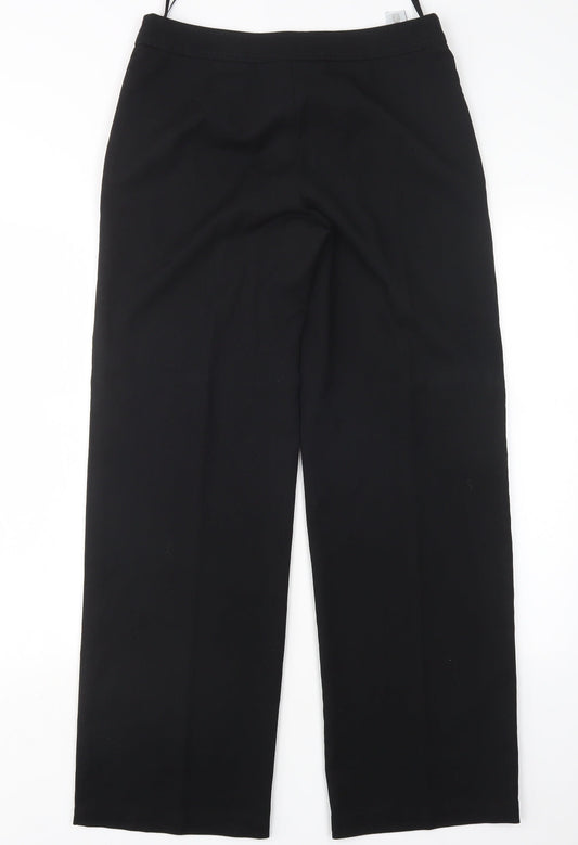 NEXT Womens Black  Polyester Trousers  Size 8 L32 in Regular