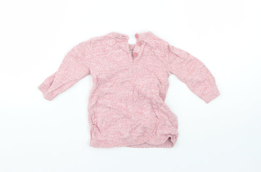 TU Baby Red  Cotton Pullover Jumper Size 0-3 Months