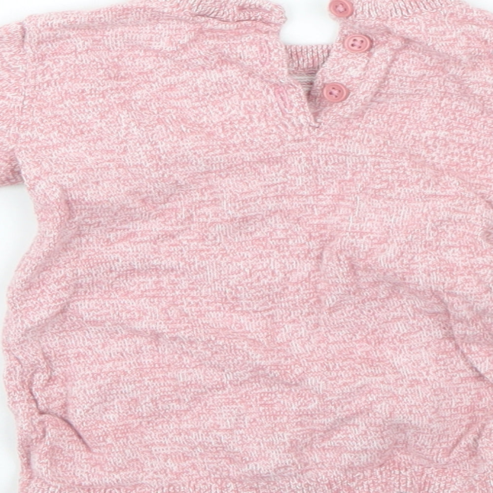 TU Baby Red  Cotton Pullover Jumper Size 0-3 Months