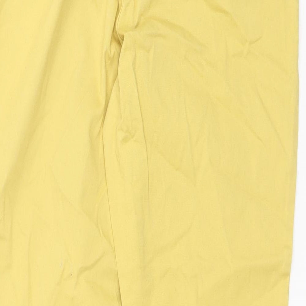 Gap Womens Yellow  Cotton Chino Trousers Size 6 L26 in Regular