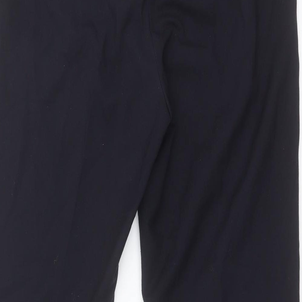 Casual Club Womens Black  Polyester Carrot Trousers Size 12 L30 in Regular