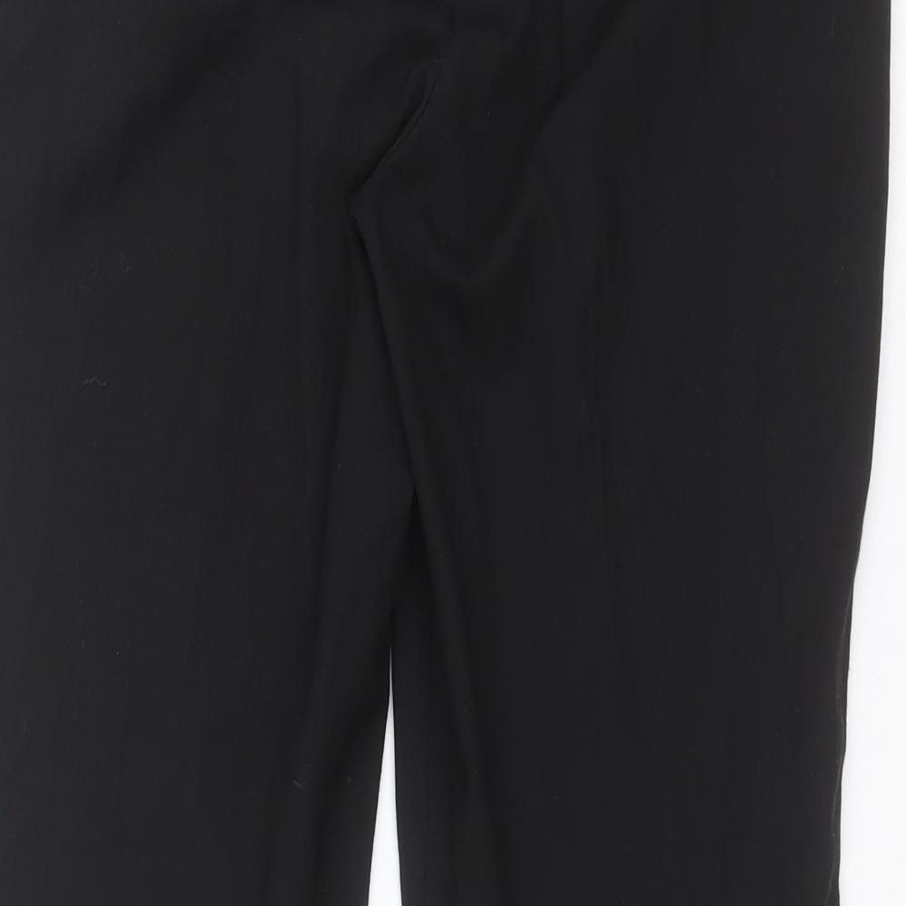 NEXT Womens Black  Polyester Carrot Trousers Size 12 L26 in Regular