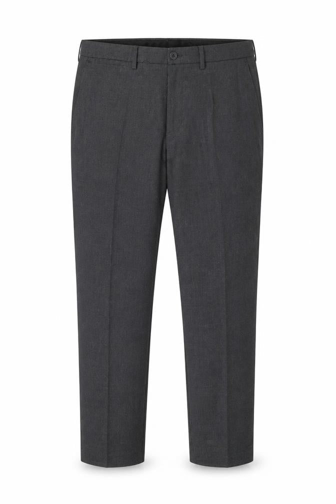 Cedarwood State Mens Grey Houndstooth Polyester Trousers Size 34 in L27 in Slim