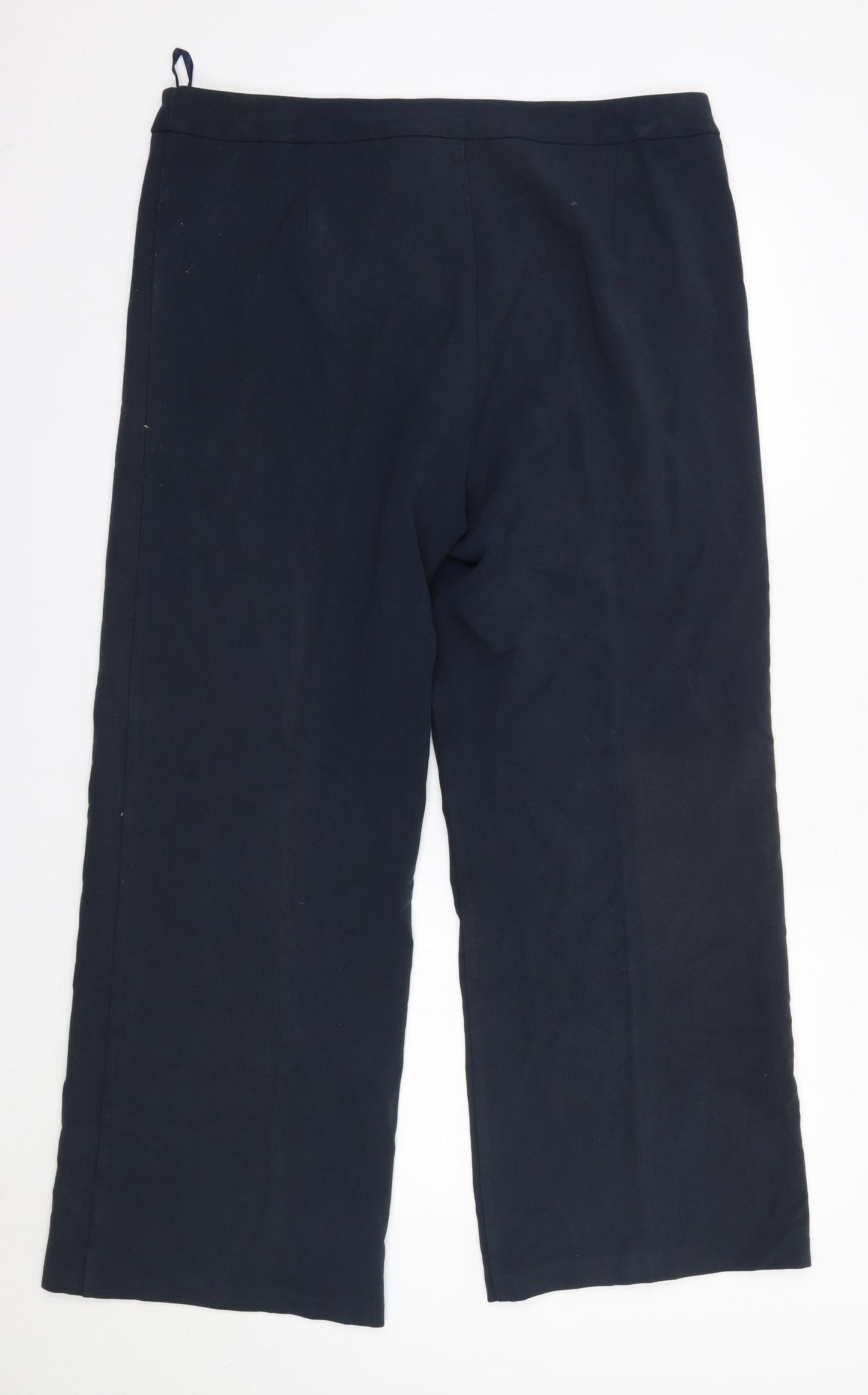 Joella Di Marco Womens Blue  Polyester Trousers  Size L L29 in Regular