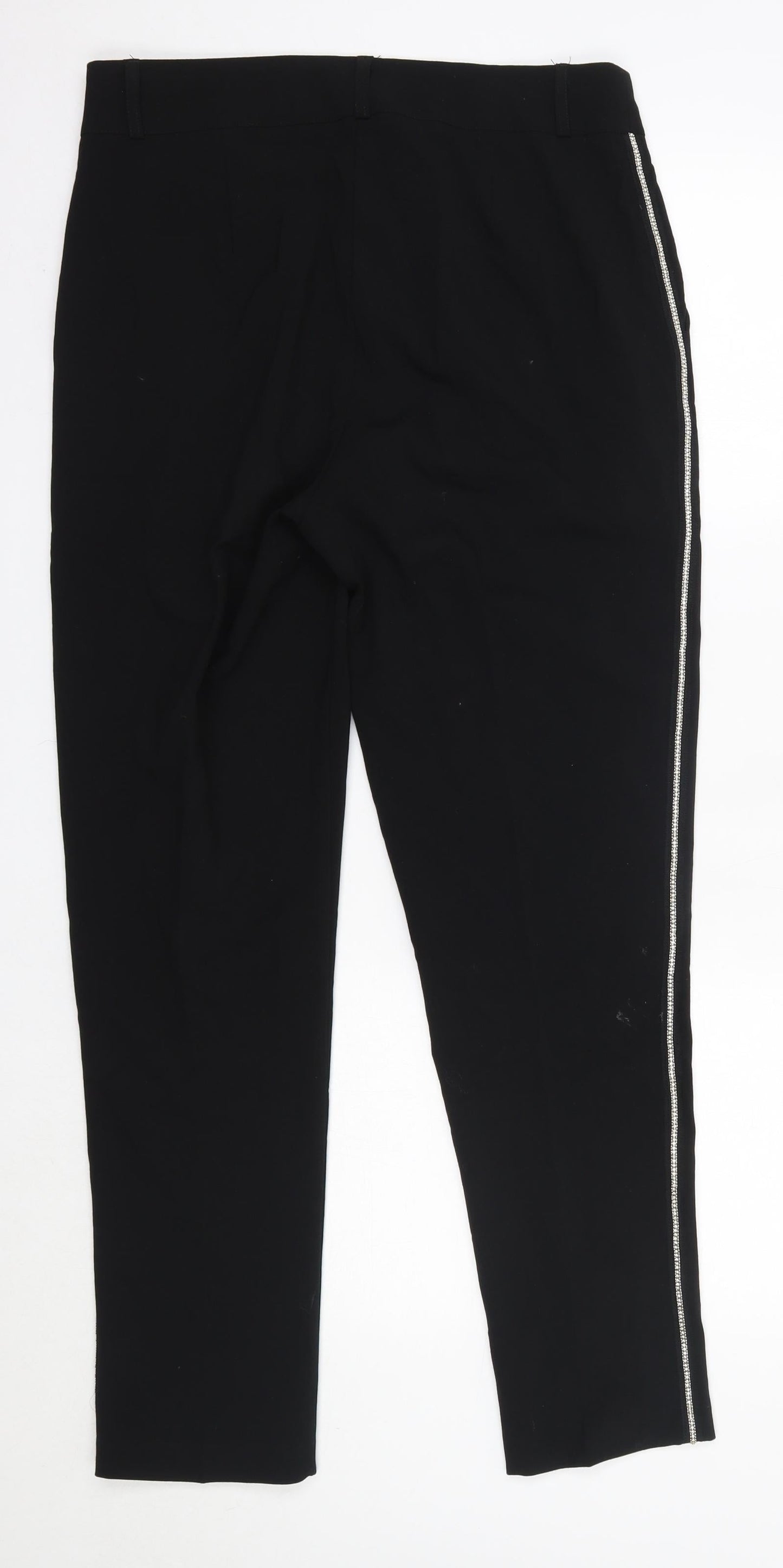 Studio Womens Black  Polyester Dress Pants Trousers Size 12 L29 in Regular
