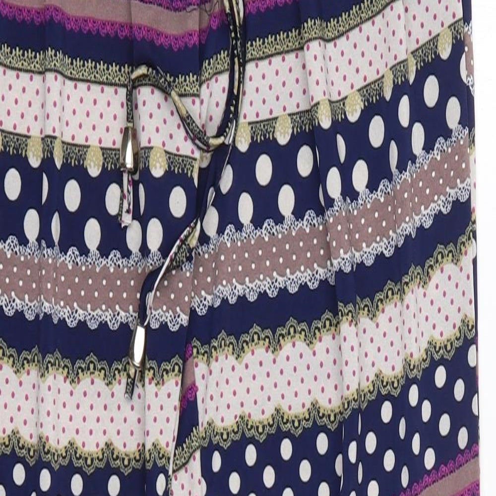 Conos Womens Multicoloured  Polyester Trousers  Size M L31 in Regular