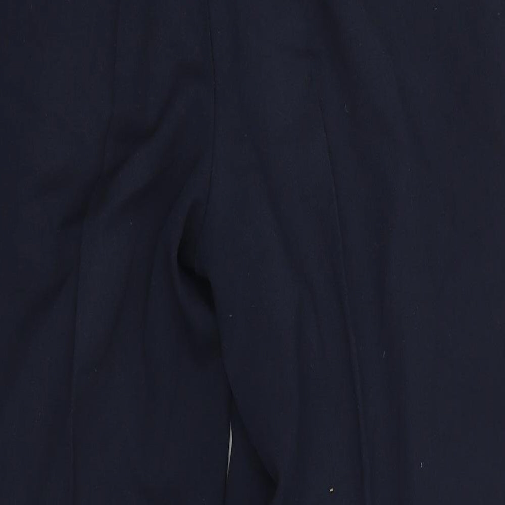 M&S Womens Blue  Polyester Dress Pants Trousers Size 16 L24 in Regular