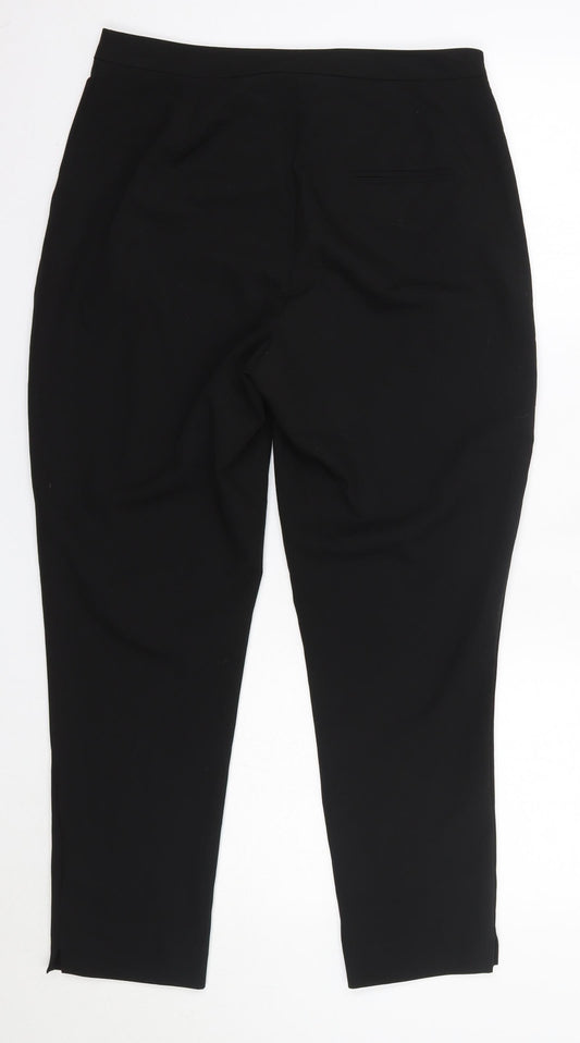 New Look Womens Black  Polyester Dress Pants Trousers Size 10 L27 in Regular
