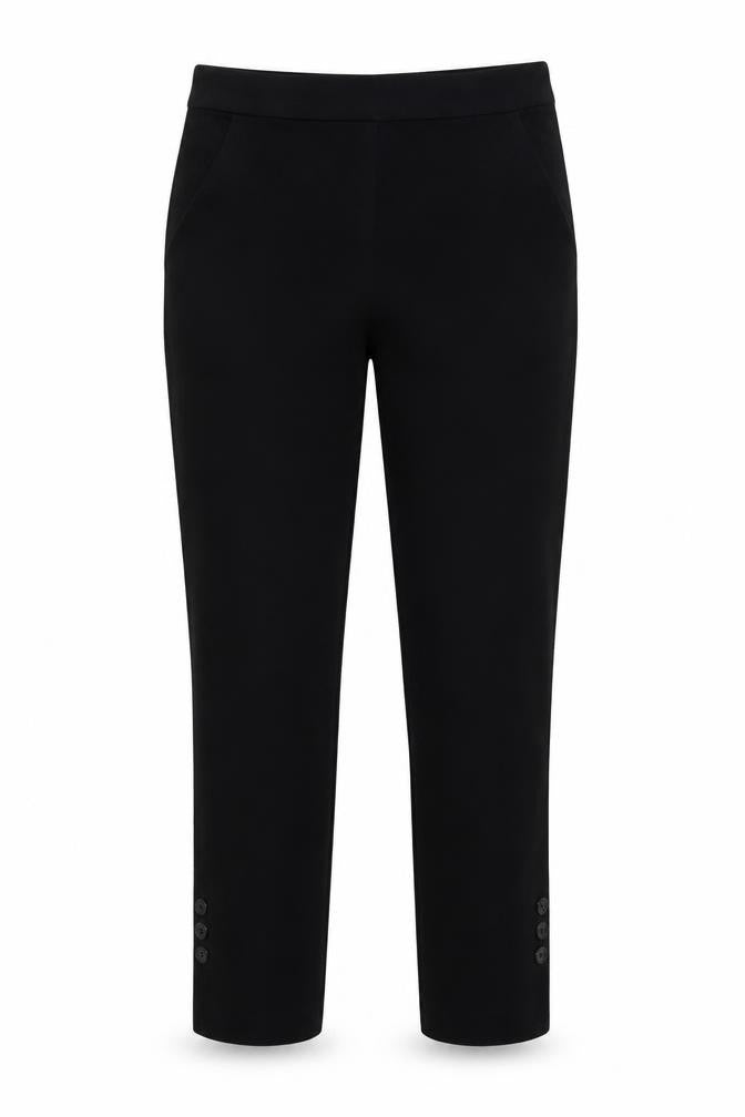 Country Road Womens Black  Cotton Trousers  Size 6 L24 in Regular