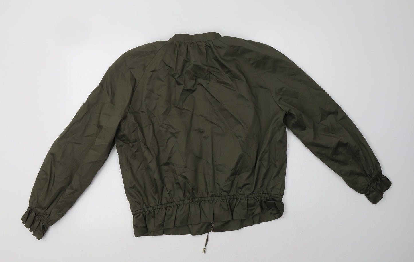 H&M Womens Green   Jacket Coatigan Size 12