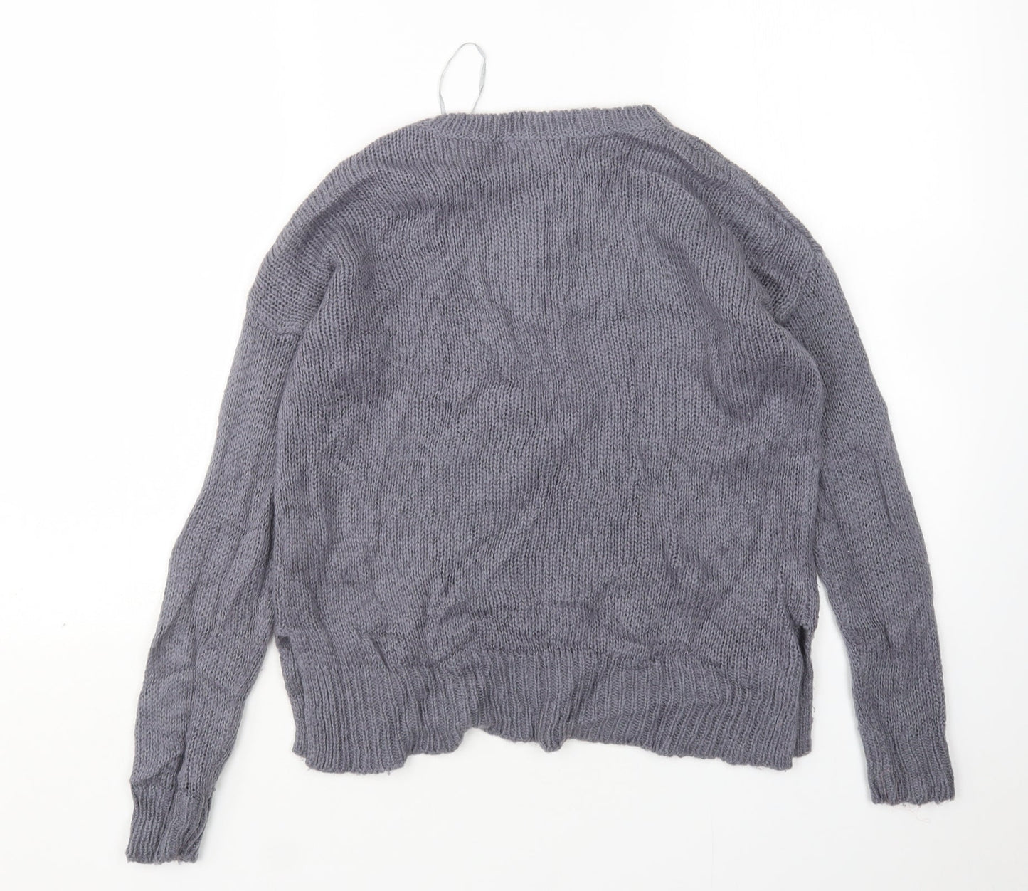 New Look Womens Grey Round Neck   Pullover Jumper Size S