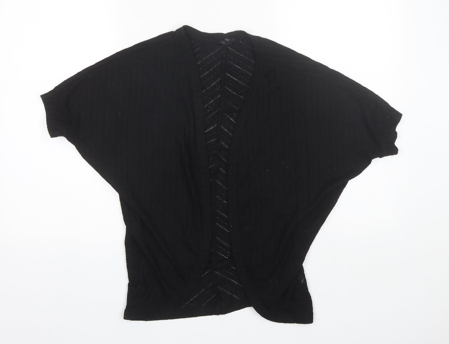 Aeropastale Womens Black V-Neck  Polyester Shrug Jumper Size XS