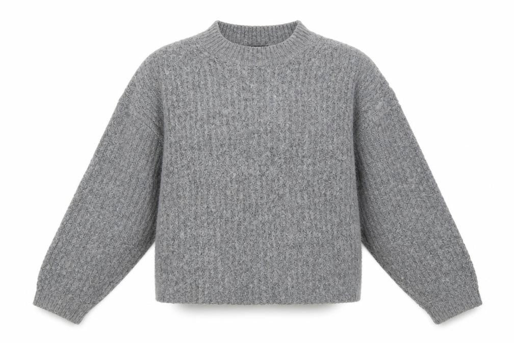 Marks and Spencer Womens Grey Roll Neck  Acrylic Pullover Jumper Size S