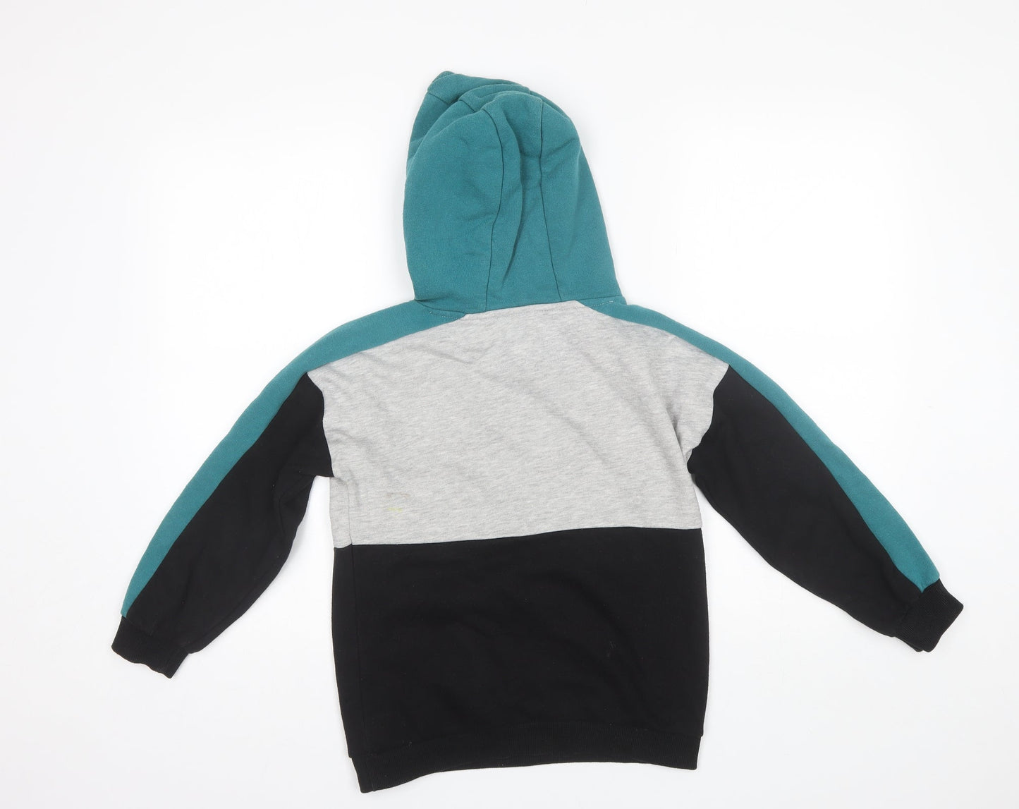 Primark Boys Black  Cotton Pullover Hoodie Size 9-10 Years