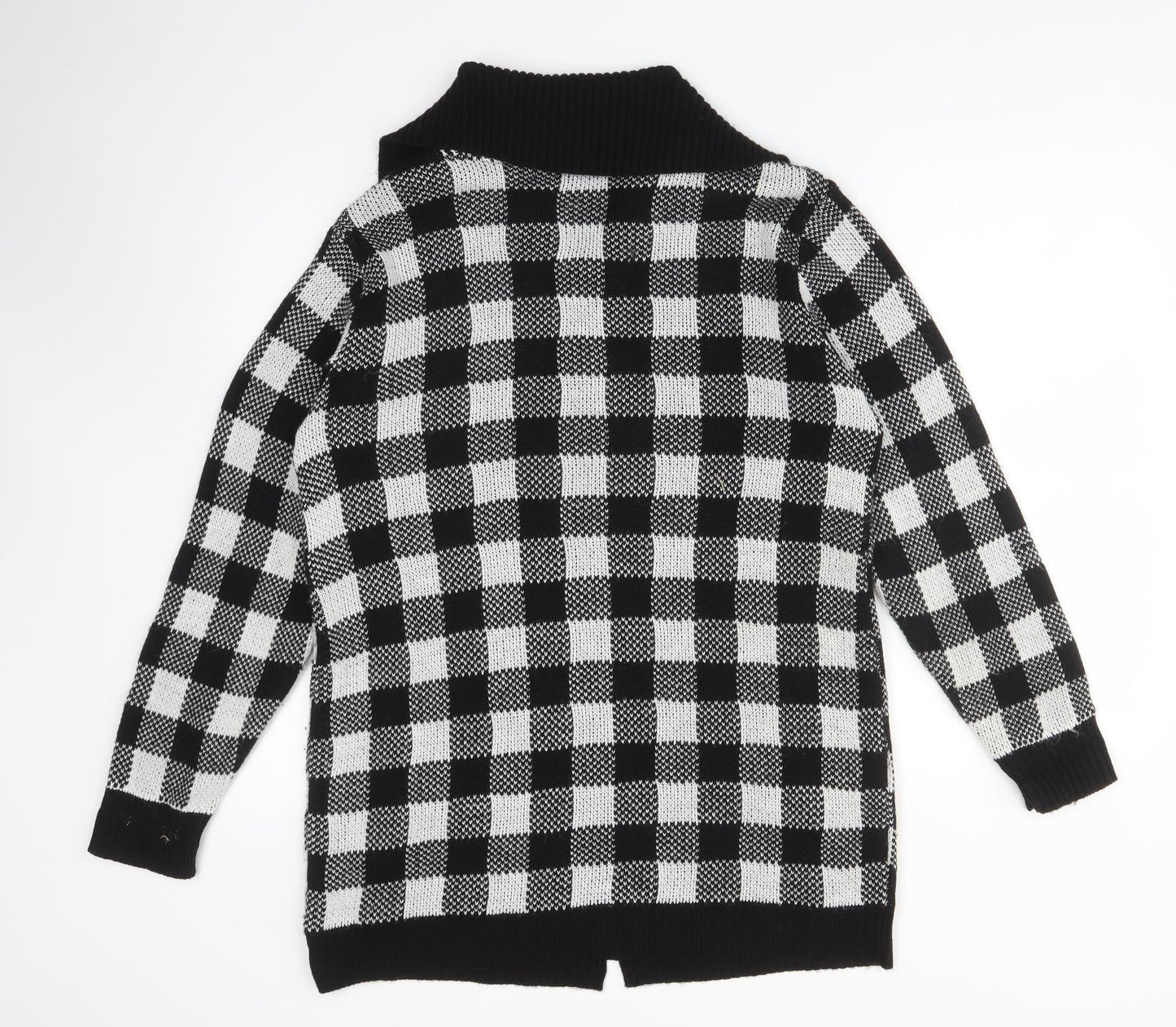 MARISOTA Womens Multicoloured  Check Acrylic Cardigan Jumper Size 14