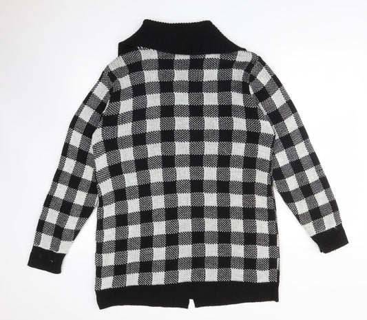 MARISOTA Womens Multicoloured  Check Acrylic Cardigan Jumper Size 14