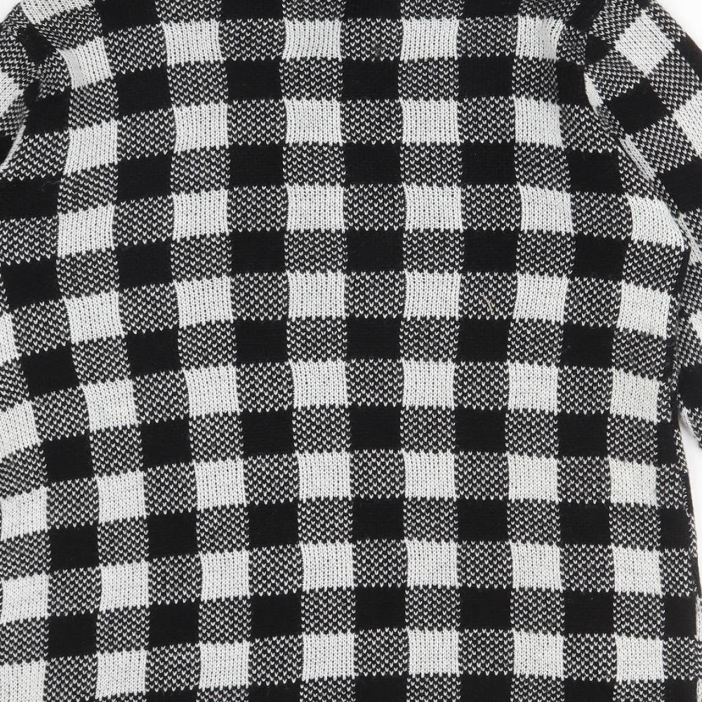 MARISOTA Womens Multicoloured  Check Acrylic Cardigan Jumper Size 14