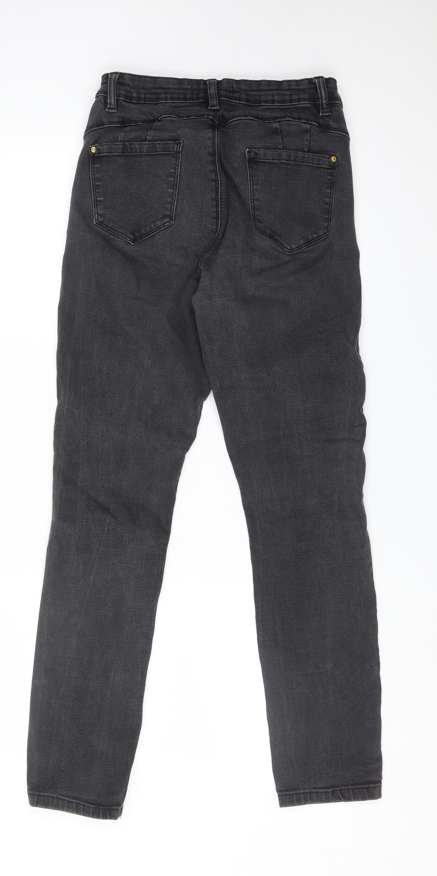DENIM CO Womens Black  Cotton Skinny Jeans Size 12 L27 in Regular