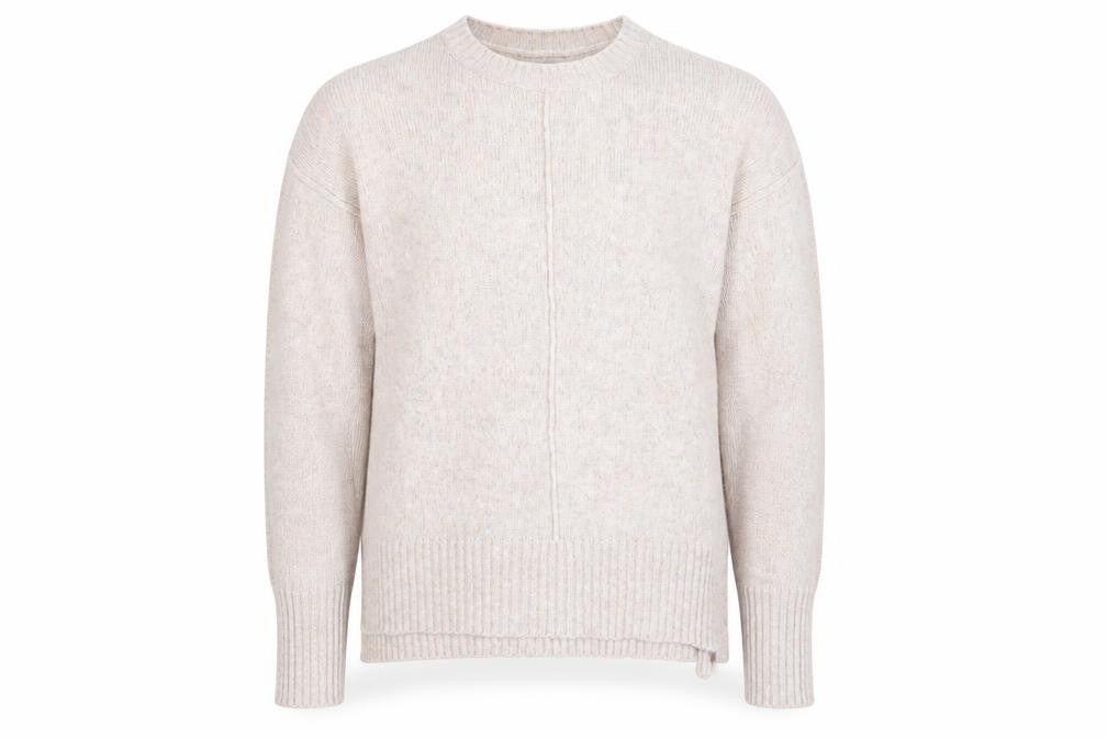 New Look Mens Grey Round Neck  Acrylic Pullover Jumper Size M