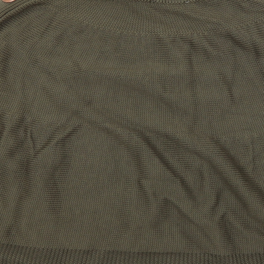 ASOS Womens Brown Roll Neck  Acrylic Pullover Jumper Size 10