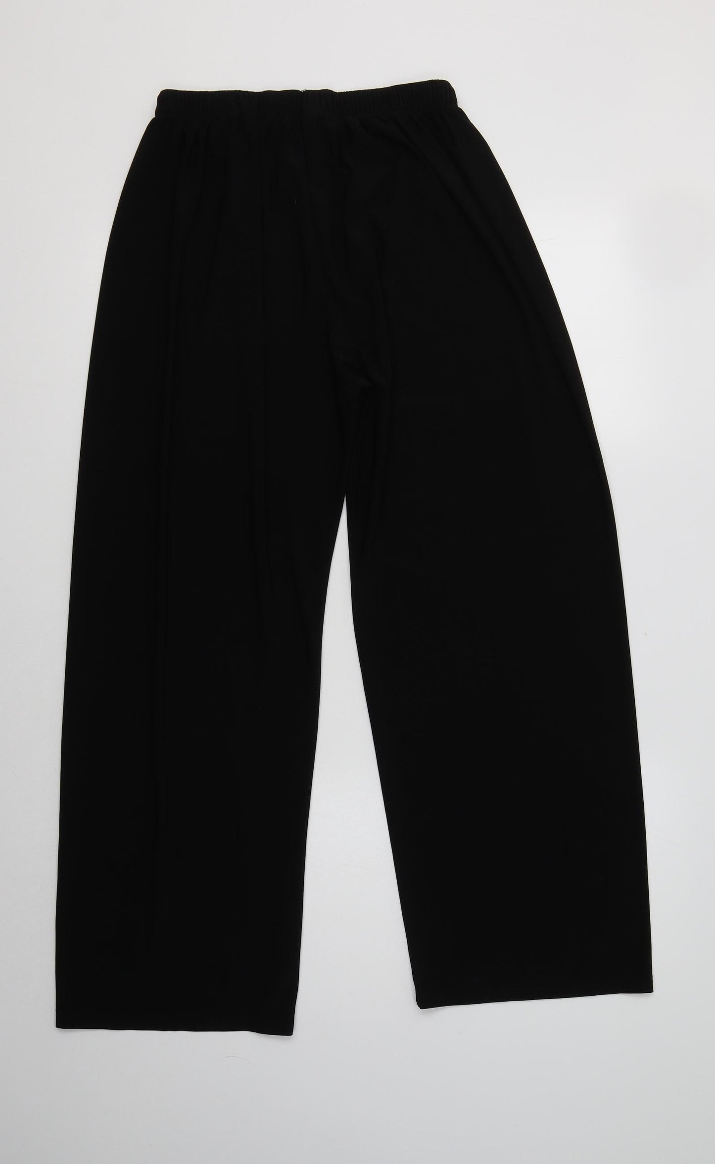 Preworn Womens Black  Polyester Trousers  Size L L29 in Regular
