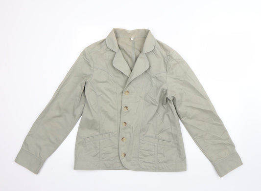 Preworn Womens Green   Jacket  Size 12  Button
