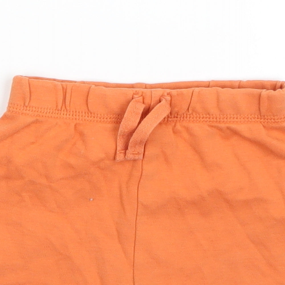 George Boys Orange  100% Cotton Sweatpants Trousers Size 12-18 Months