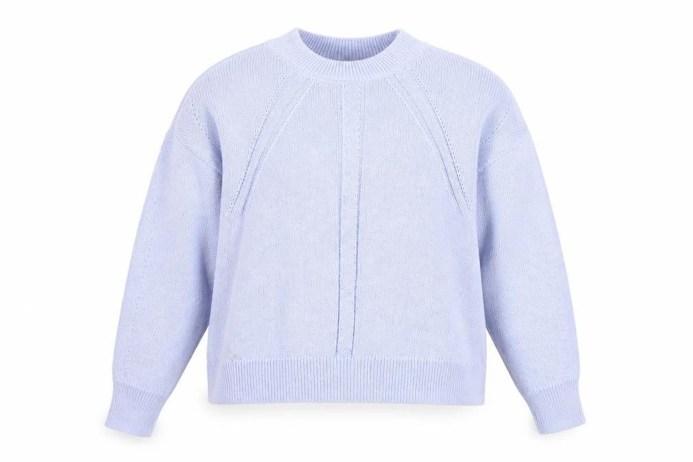 M&S Womens Blue High Neck  Acrylic Pullover Jumper Size M