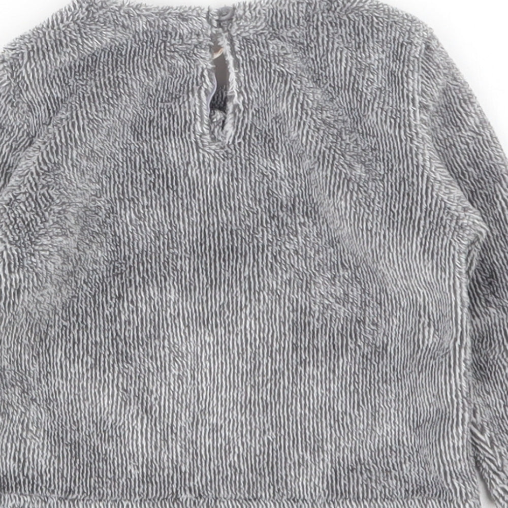 Lilly&Dan Girls Grey  Polyester Pullover Jumper Size 6-9 Months