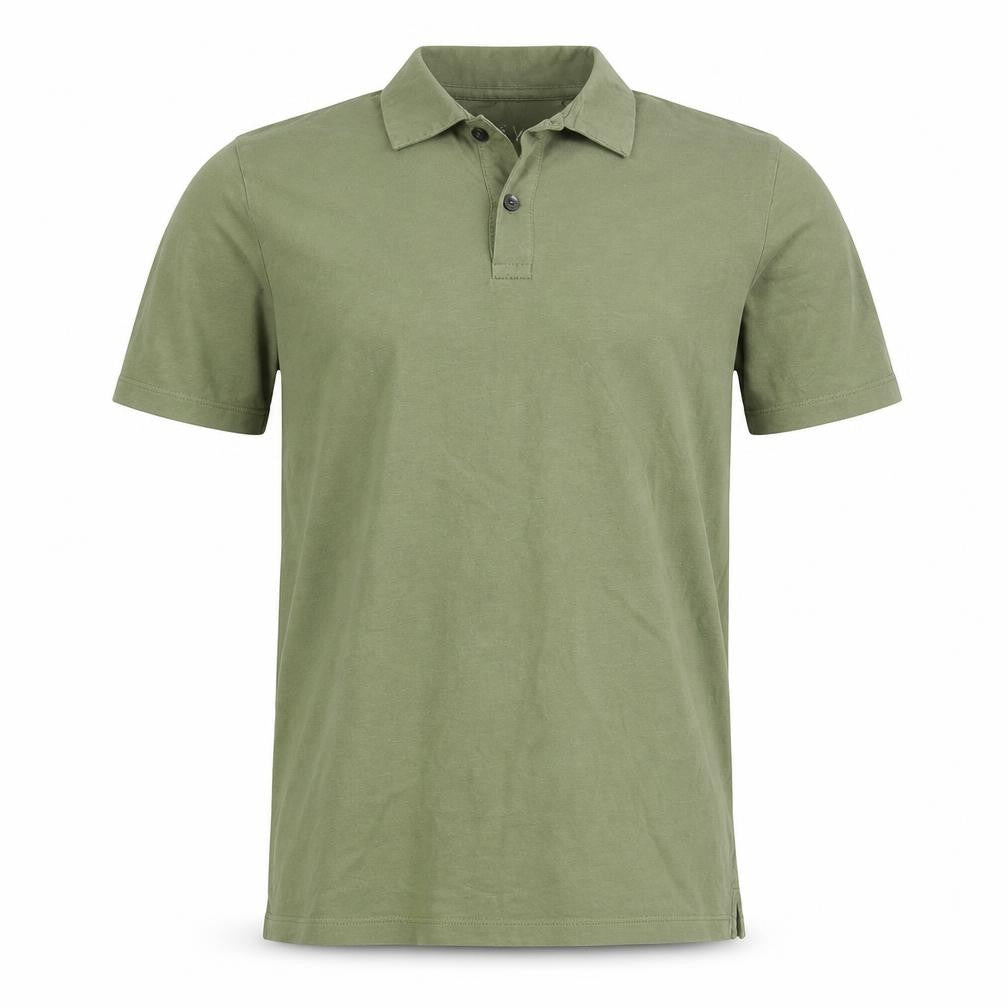 Easy Mens Green  Cotton  Polo Size S Collared