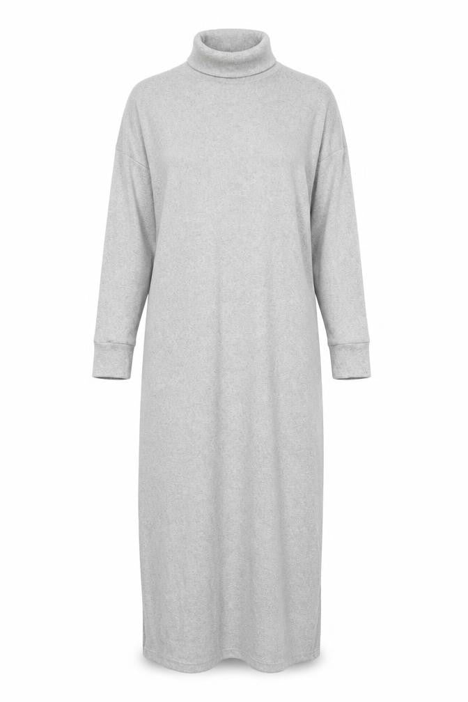 Boohoo Womens Grey  Polyester Maxi  Size 8  Roll Neck