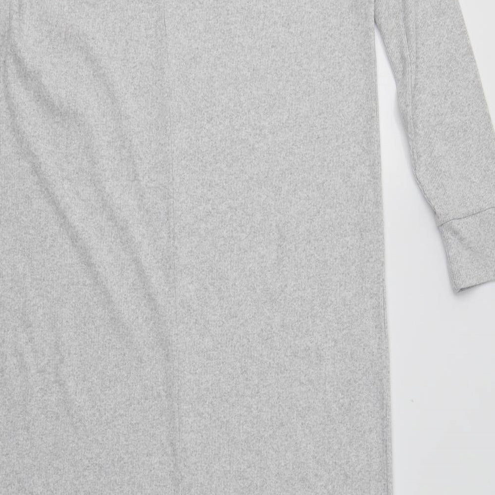 Boohoo Womens Grey  Polyester Maxi  Size 8  Roll Neck