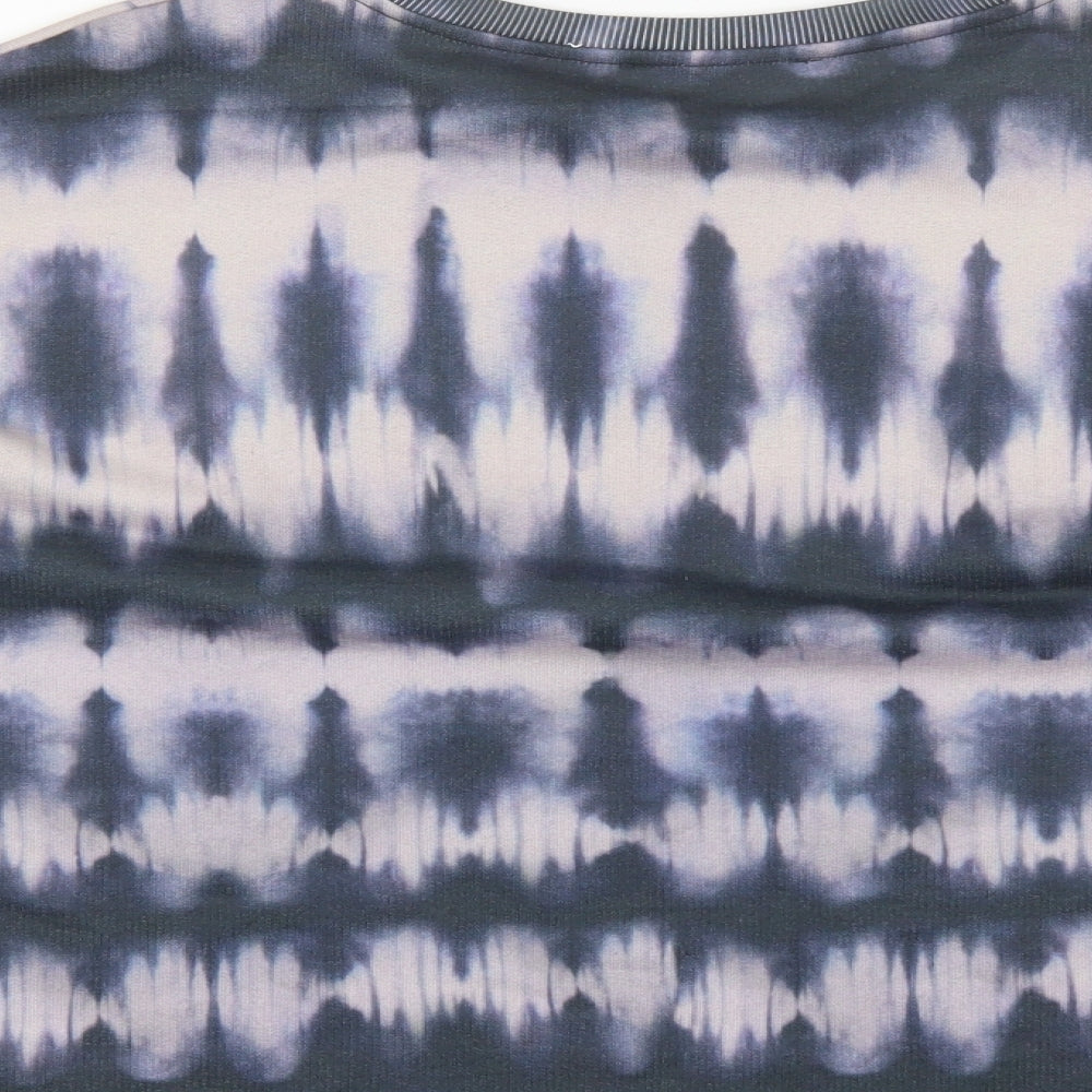 Papaya Womens Blue Round Neck  Polyester Pullover Jumper Size S