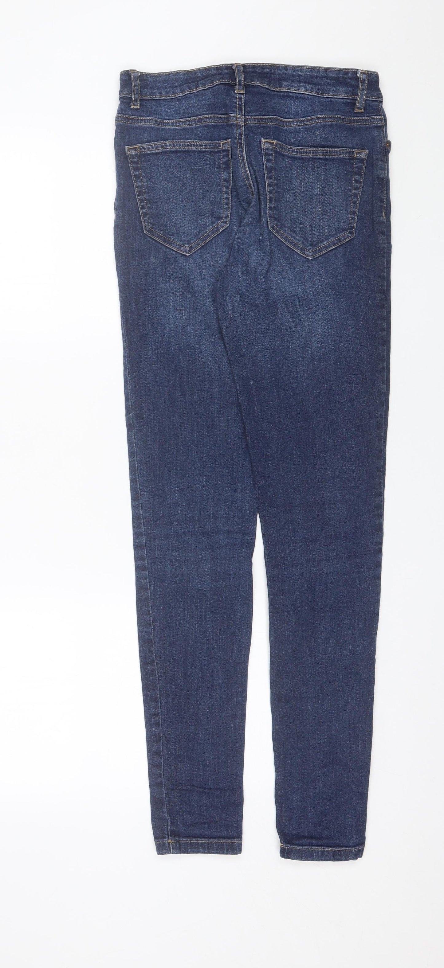 Denim & Co. Womens Blue  Cotton Skinny Jeans Size 8 L29 in Regular