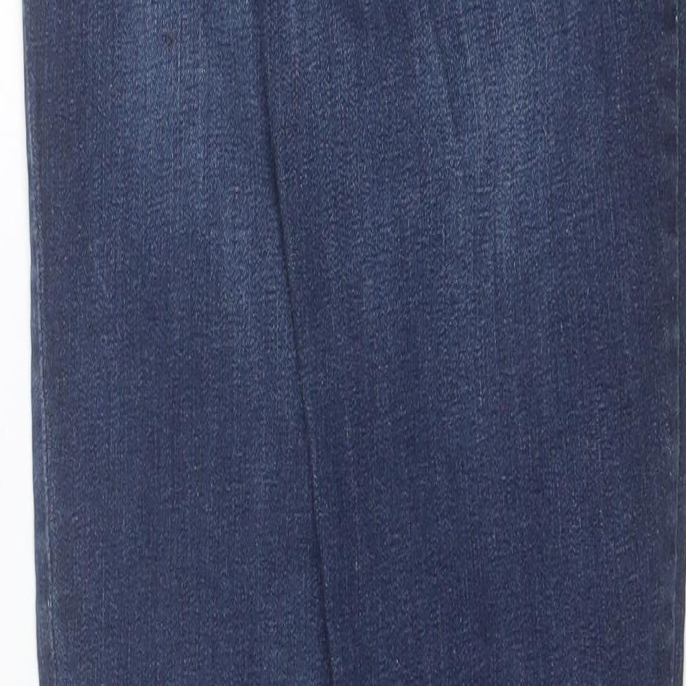 Denim & Co. Womens Blue  Cotton Skinny Jeans Size 8 L29 in Regular