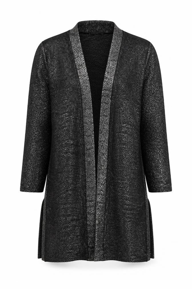 Oasis Womens Black V-Neck  Polyester Shrug Jumper Size S