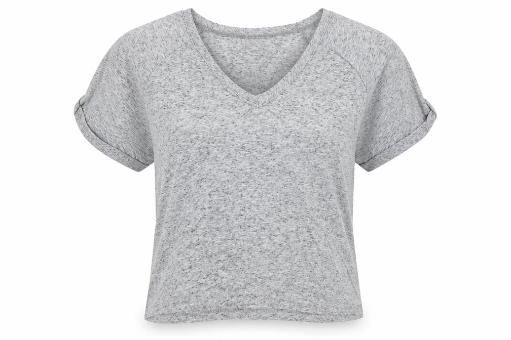 BDG Womens Grey  Polyester Basic Blouse Size S V-Neck
