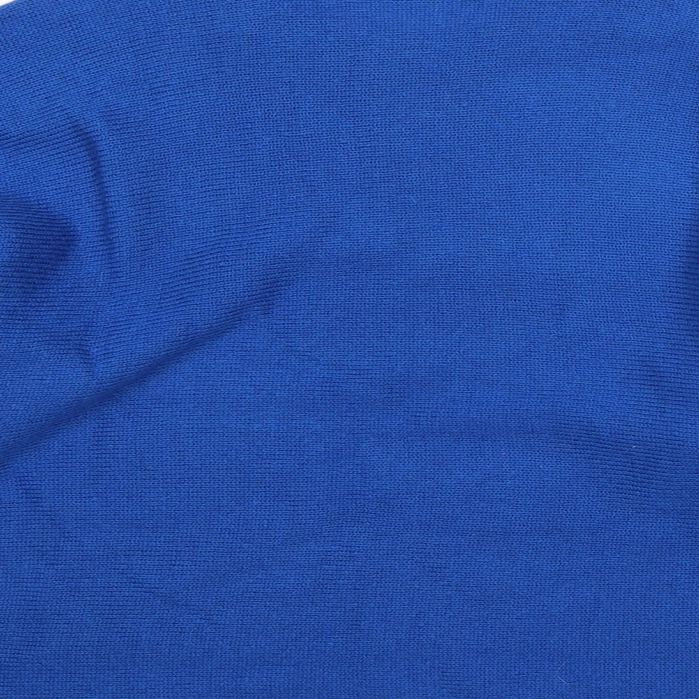 Body Flirt Womens Blue Round Neck  Acrylic Pullover Jumper Size S