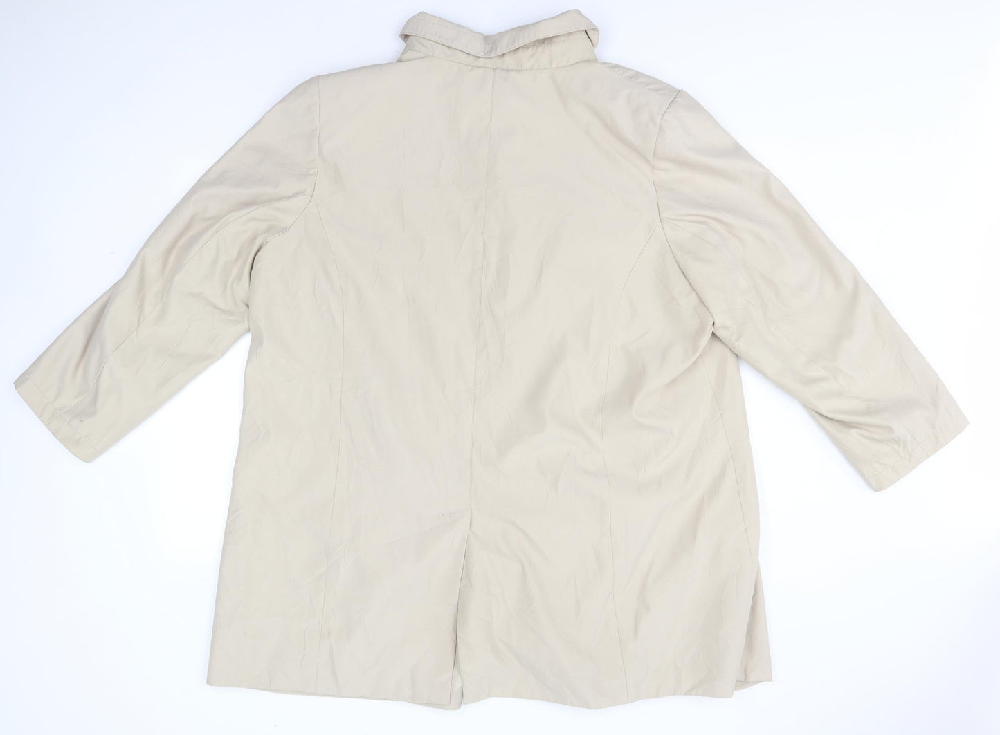 BM Womens Beige   Overcoat Coat Size XL