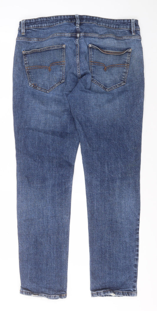 NEXT Womens Blue  Camel Straight Jeans Size 36 L30 in Slim
